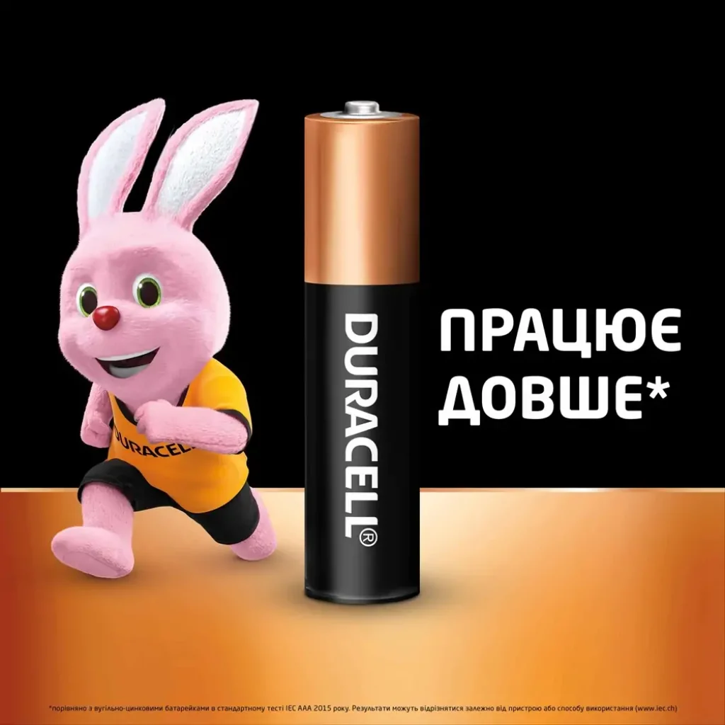 Батарейка Duracell LR03 MN2400 1x18 шт. UA