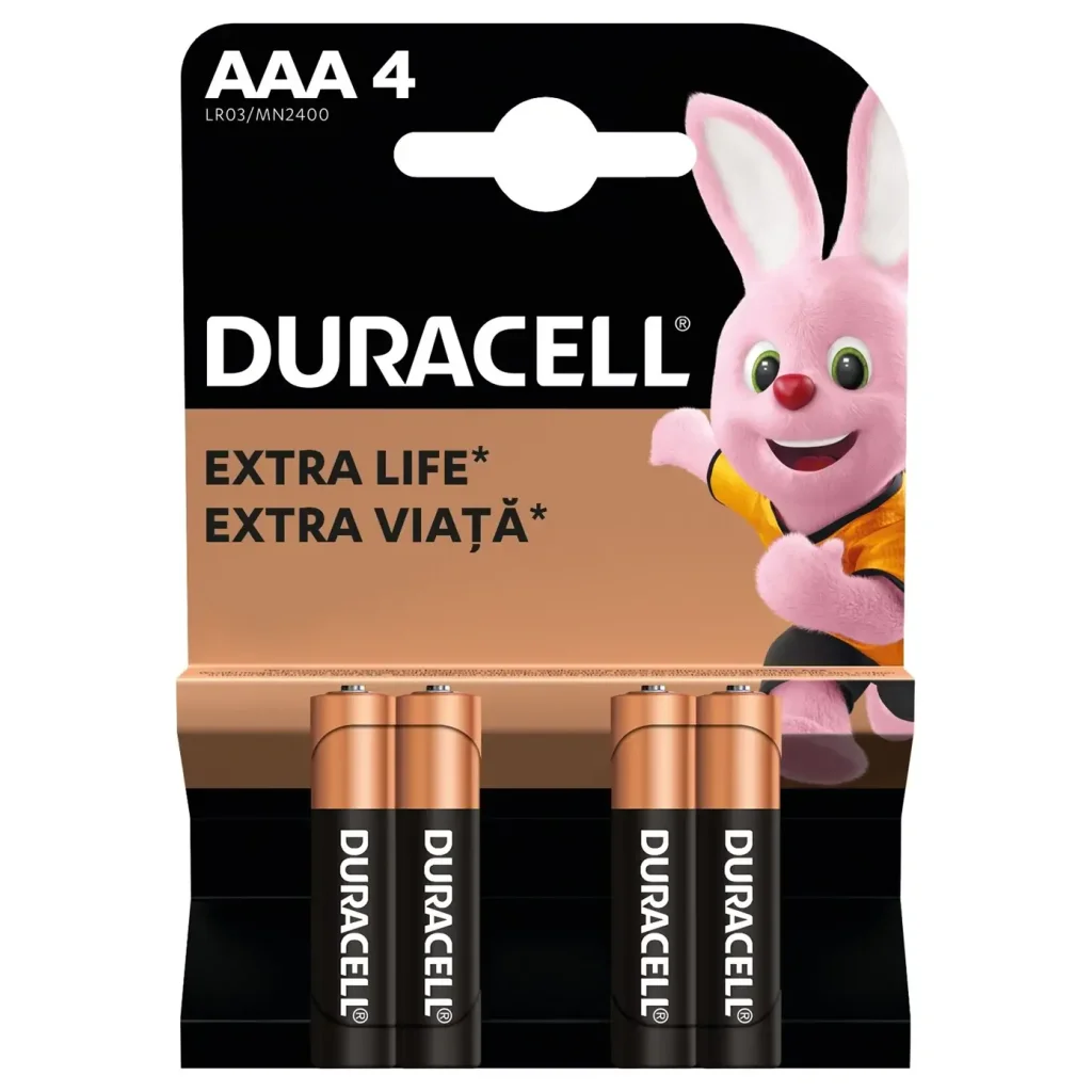 Батарейка Duracell LR03 MN2400 1x4 шт. UA