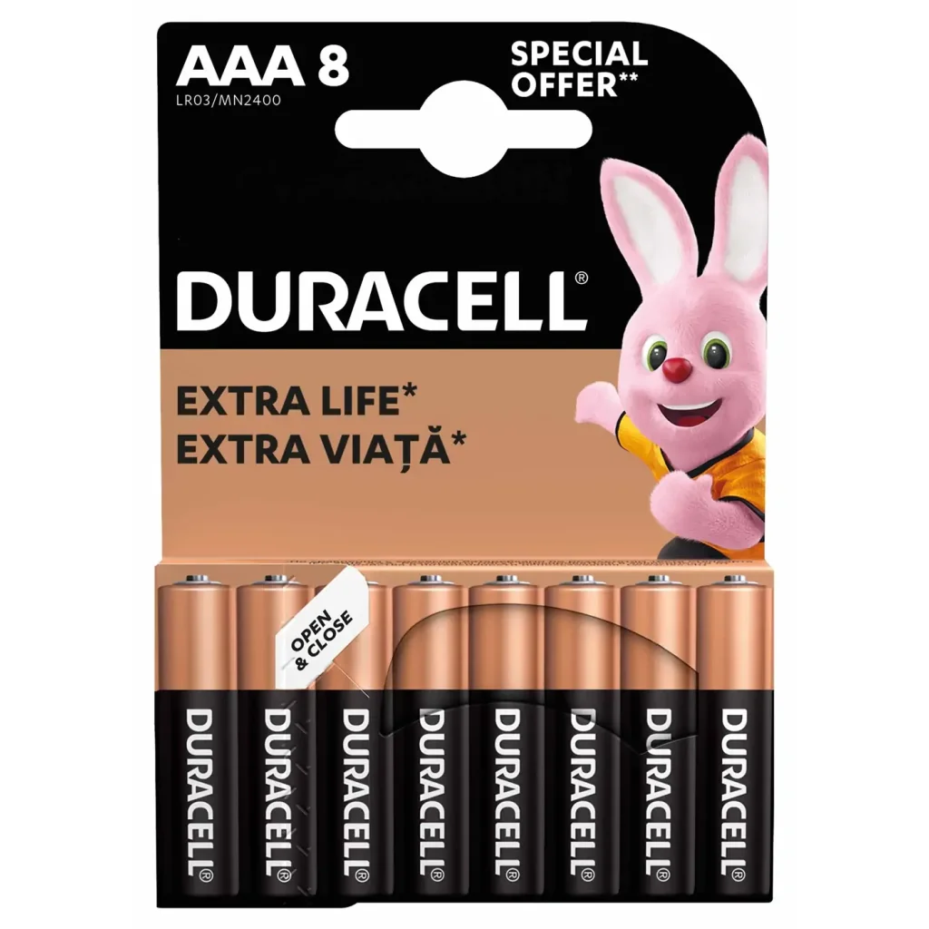 Батарейка Duracell LR03 MN2400 1x8 шт. UA