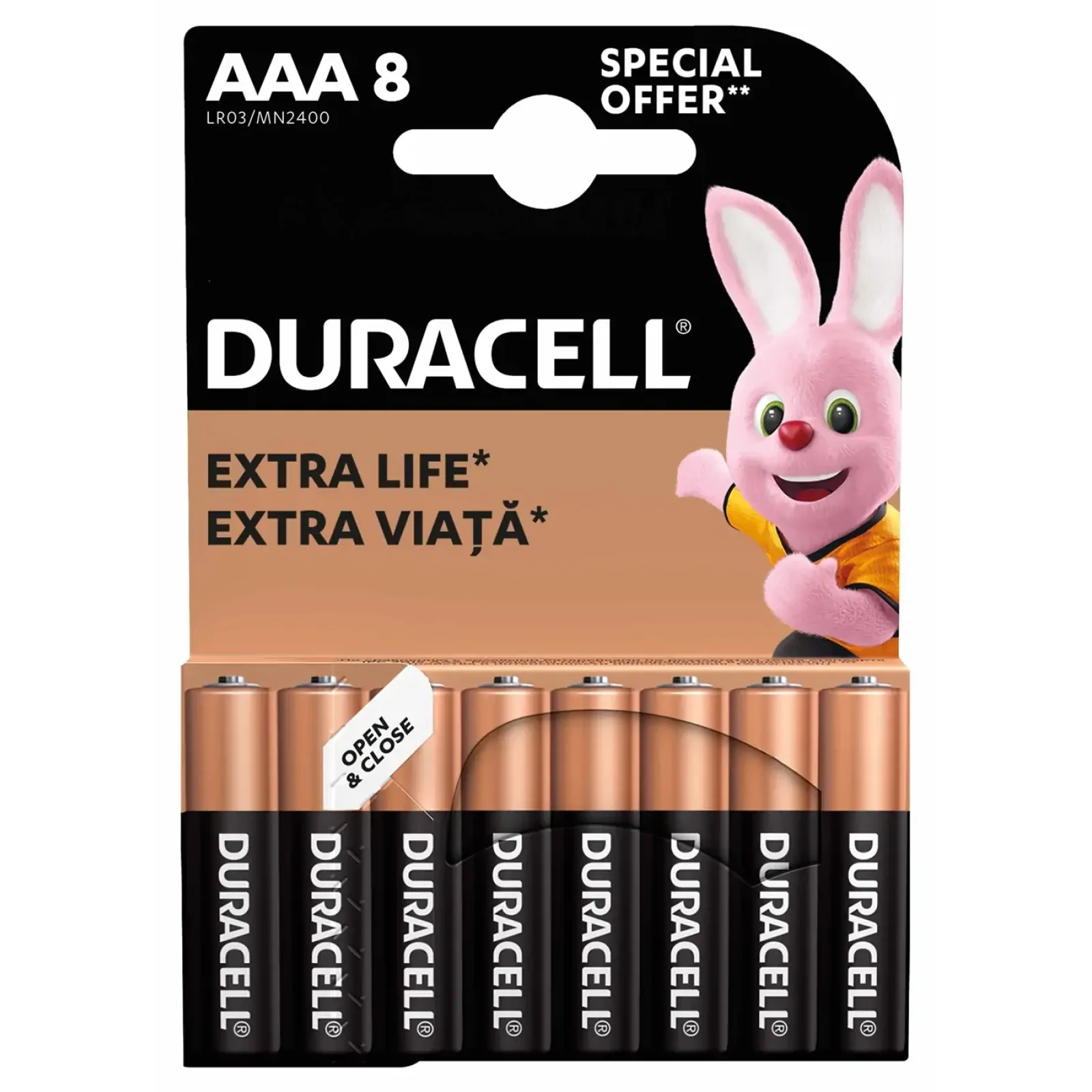 Батарейка Duracell LR03 MN2400 1x8 шт. UA