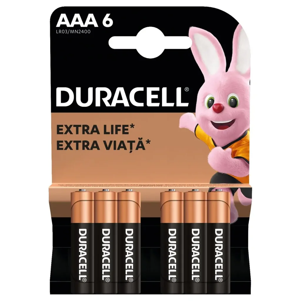 Батарейка Duracell LR03 MN2400 1х6 шт. UA