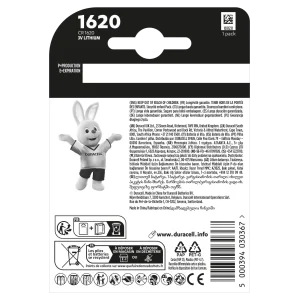 Батарейка Duracell DL1620 DSN уп. 1 шт. UA