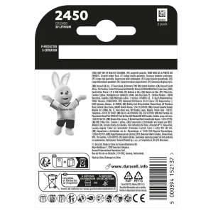 Батарейка Duracell DL2450 DSN уп. 2 шт. UA