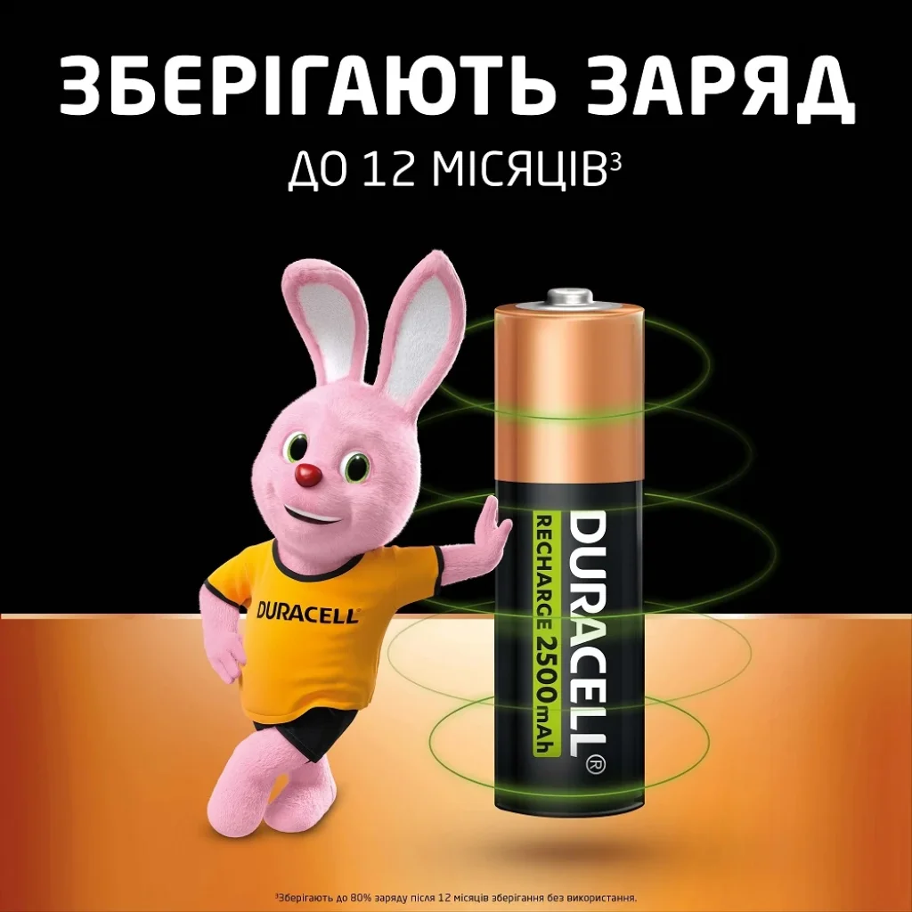 Акумулятор Duracell HR6 (AA) 2500 mAh уп. 4шт. UA