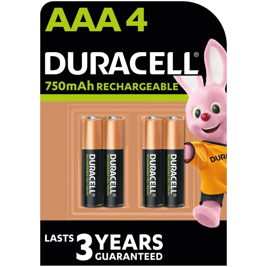 Акумулятор Duracell HR03 (AAA) 750mAh уп. 4 шт UA