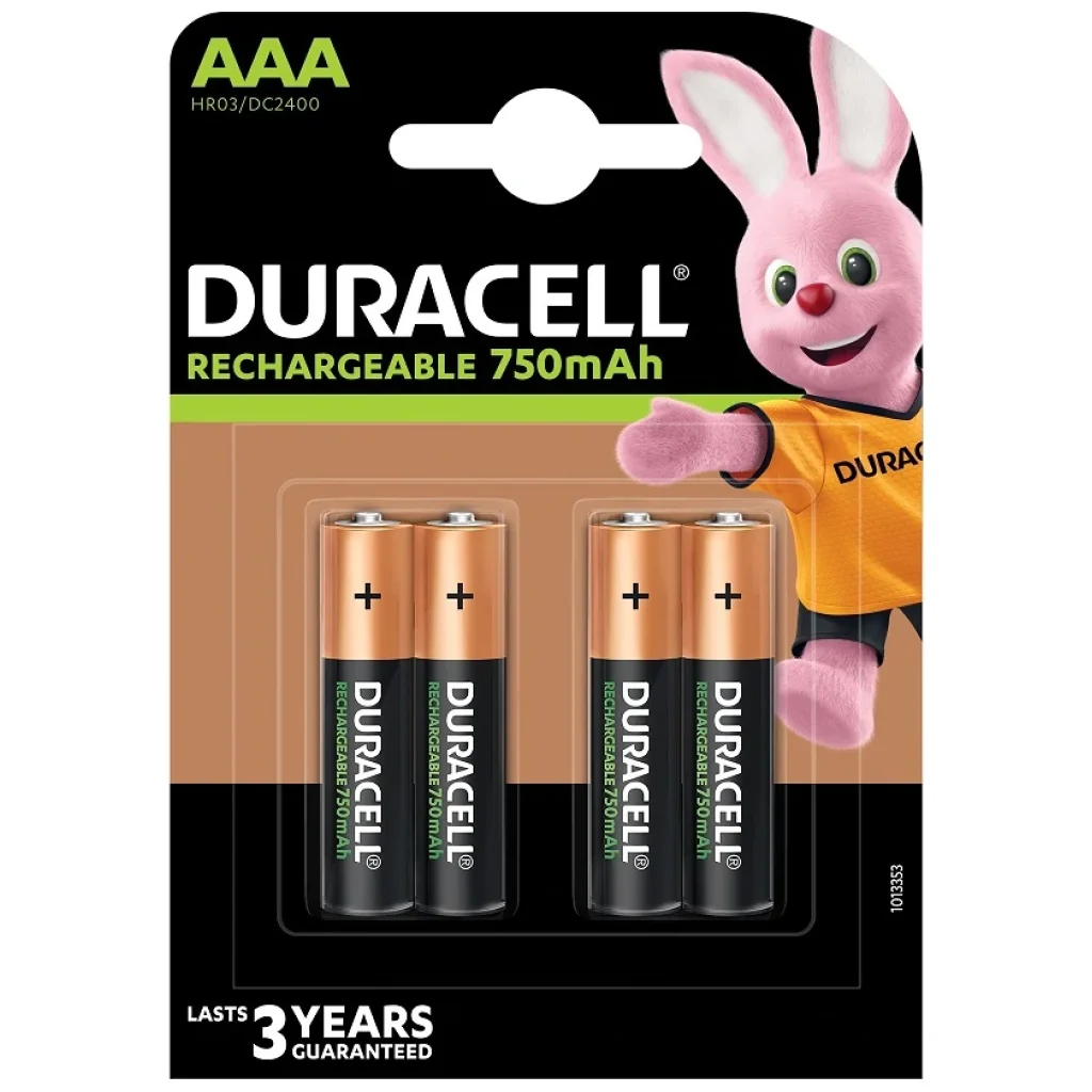 Акумулятор Duracell HR03 (AAA) 750mAh уп. 4 шт UA