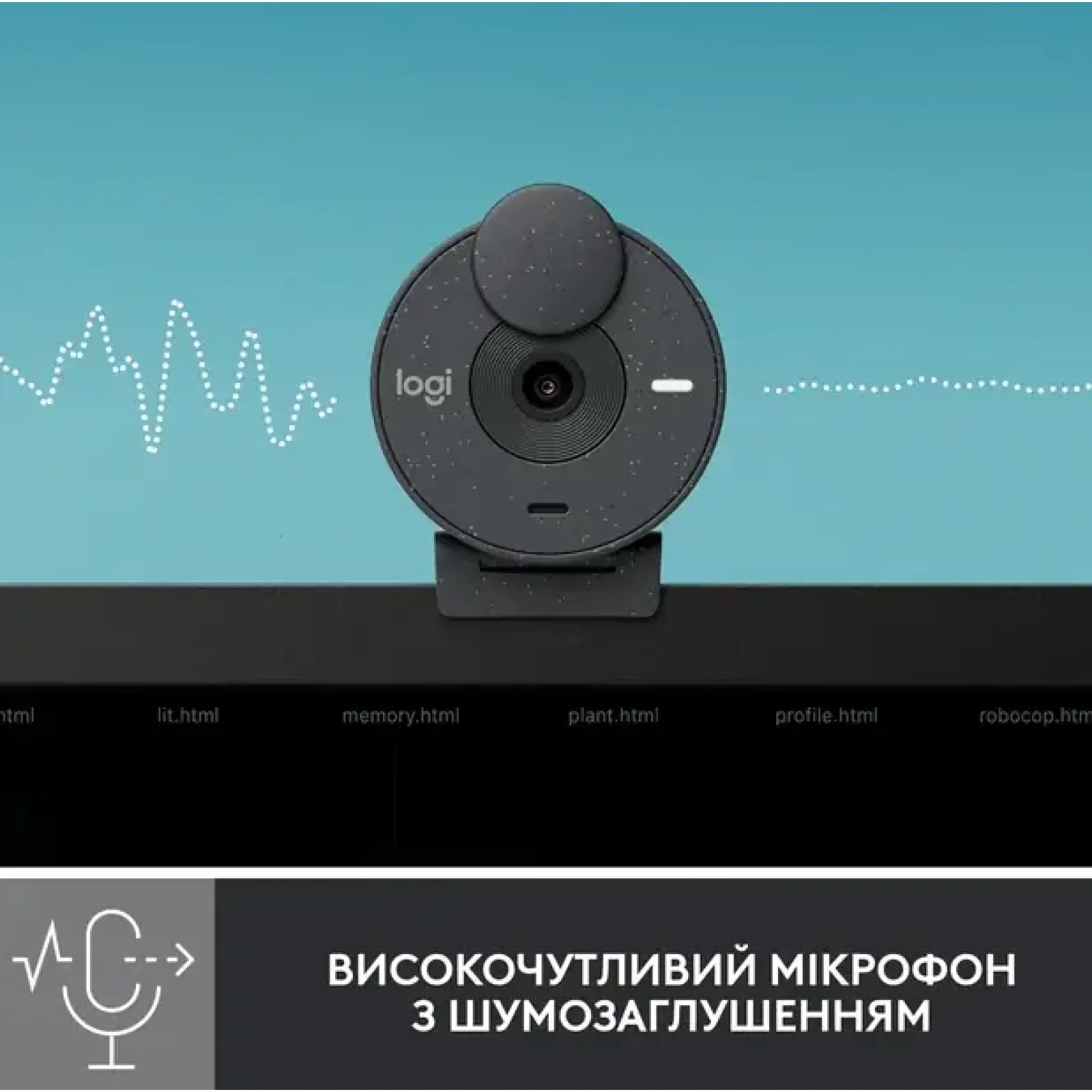 Комп.Камера LOGITECH BRIO 300 FHD Graphite (960-001436) UA