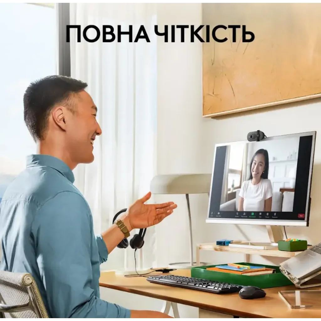 Комп.камера LOGITECH BRIO 100 FHD GRAPHITE (960-001585) UA