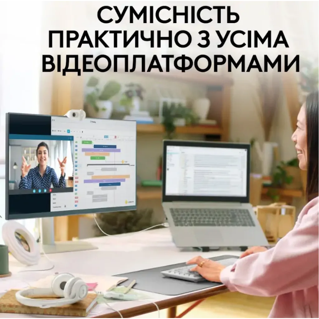 Комп.камера LOGITECH BRIO 100 FHD OFF-WHITE (960-001617) UA