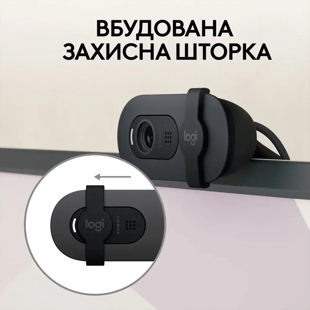Комп.Камера LOGITECH BRIO 105 FHD GRAPHITE (960-001592) UA
