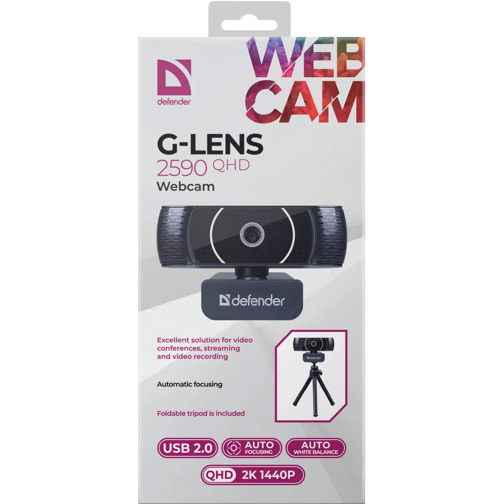 Веб-камера Defender G-lens 2590 QHD 2K 1440p (63113) UA
