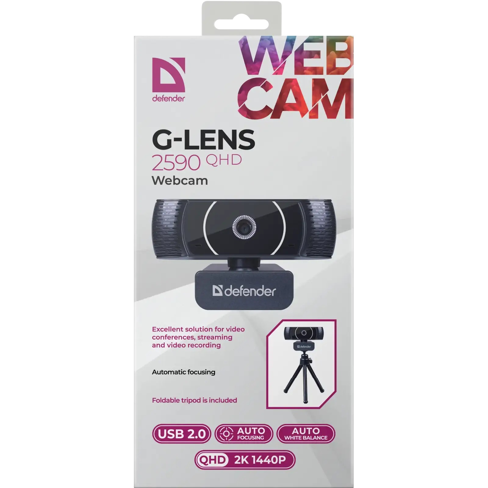 Веб-камера Defender G-lens 2590 QHD 2K 1440p (63113) UA
