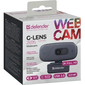 Веб-камера Defender G-lens 2695 FullHD 2K 1520p (69195) UA