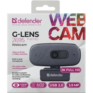 Веб-камера Defender G-lens 2695 FullHD 2K 1520p (69195) UA