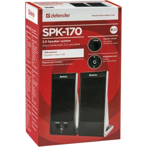 Комп.Акустика DEFENDER (65165)2.0 SPK-165/SPK-170 4W USB чорний UA