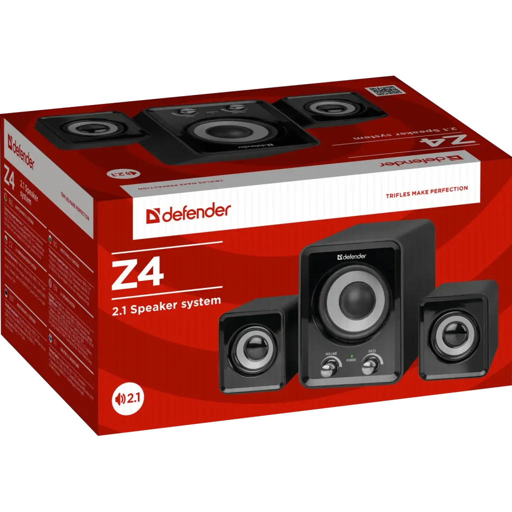 Комп.Акустика DEFENDER (65508)#1 2.1 Z4 16W USB чорний UA