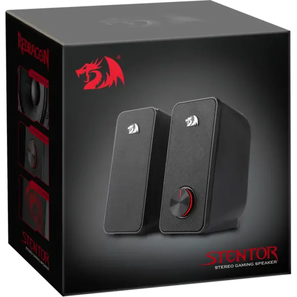 Комп.акустика REDRAGON (77601) Stentor черный, 6 Вт, 2.0, питание от USB UA