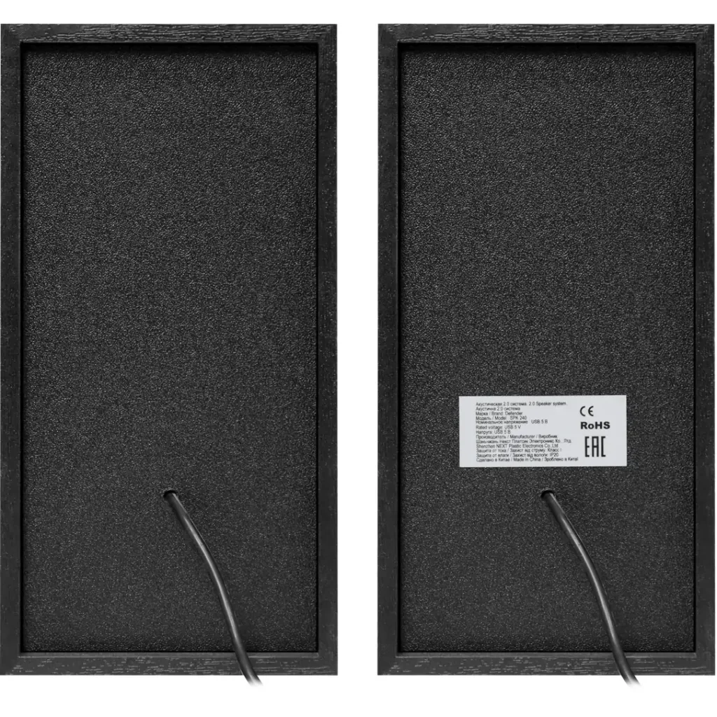 Комп.Акустика DEFENDER (65224)2.0 SPK 240 USB 6W чорний UA