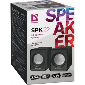 Комп.Акустика DEFENDER #1 2.0 SPK 22 2х2,5W USB чорний UA