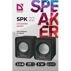 Комп.Акустика DEFENDER #1 2.0 SPK 22 2х2,5W USB чорний UA