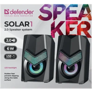 Комп.Акустика DEFENDER (65401) 2.0 Solar 1 6Вт UA