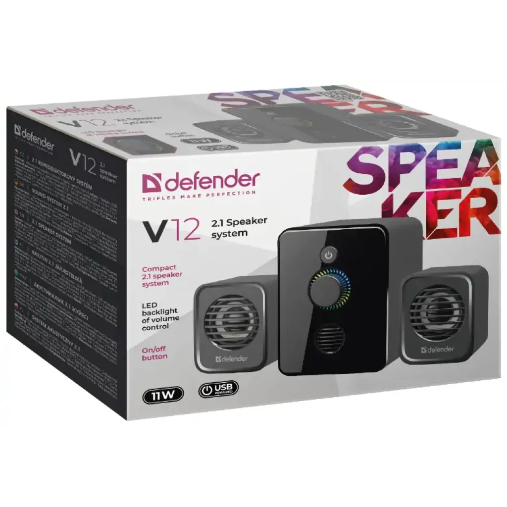 Комп.Акустика DEFENDER 2.1 V12, 11Вт USB (65212) UA