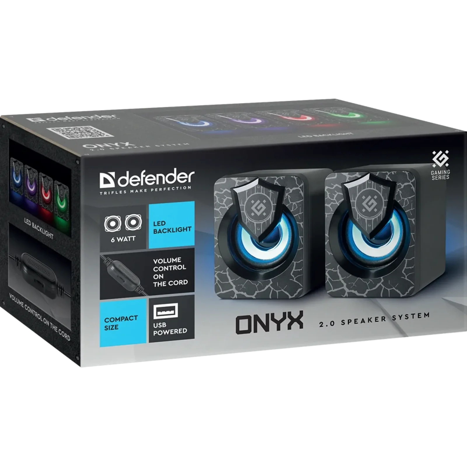 Акустика Defender 2.0 Onyx 6Вт USB Black (65038) UA