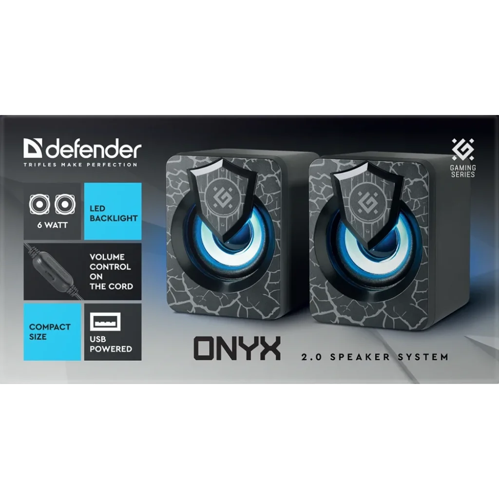 Акустика Defender 2.0 Onyx 6Вт USB Black (65038) UA