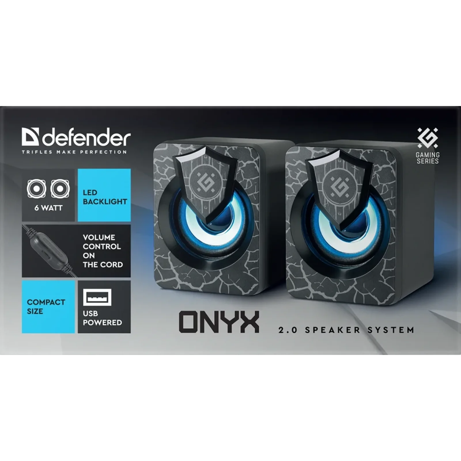 Акустика Defender 2.0 Onyx 6Вт USB Black (65038) UA