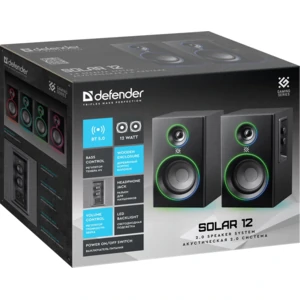 Акустика Defender 2.0 Solar 12BT, 230В Black (65712) UA