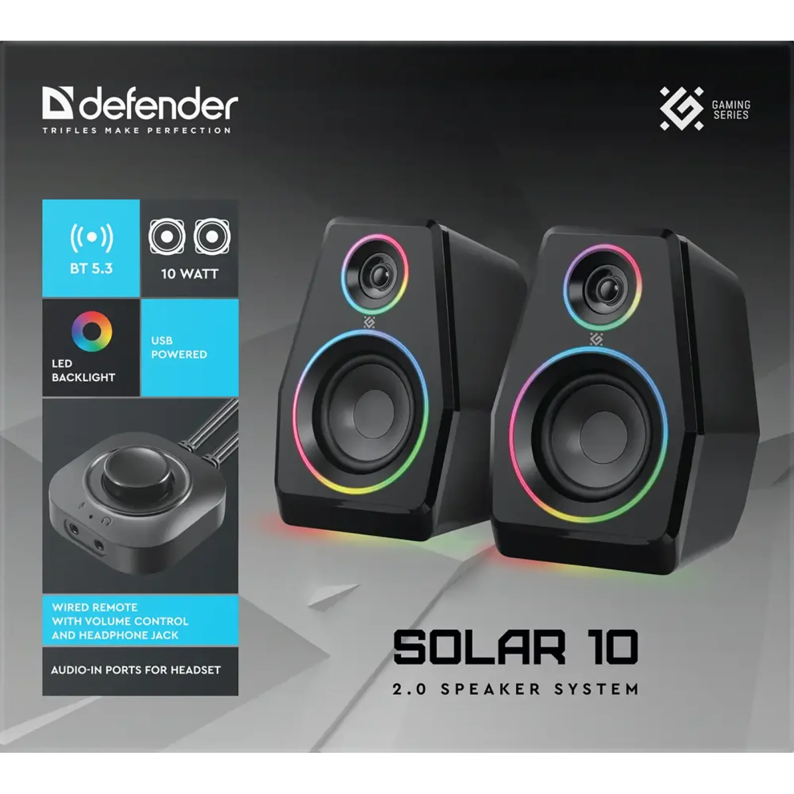 Акустика Defender Solar 10 10Вт (65940) UA