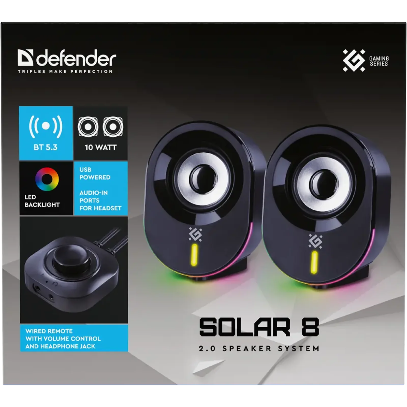 Акустика Defender Solar 8 10Вт (65938) UA