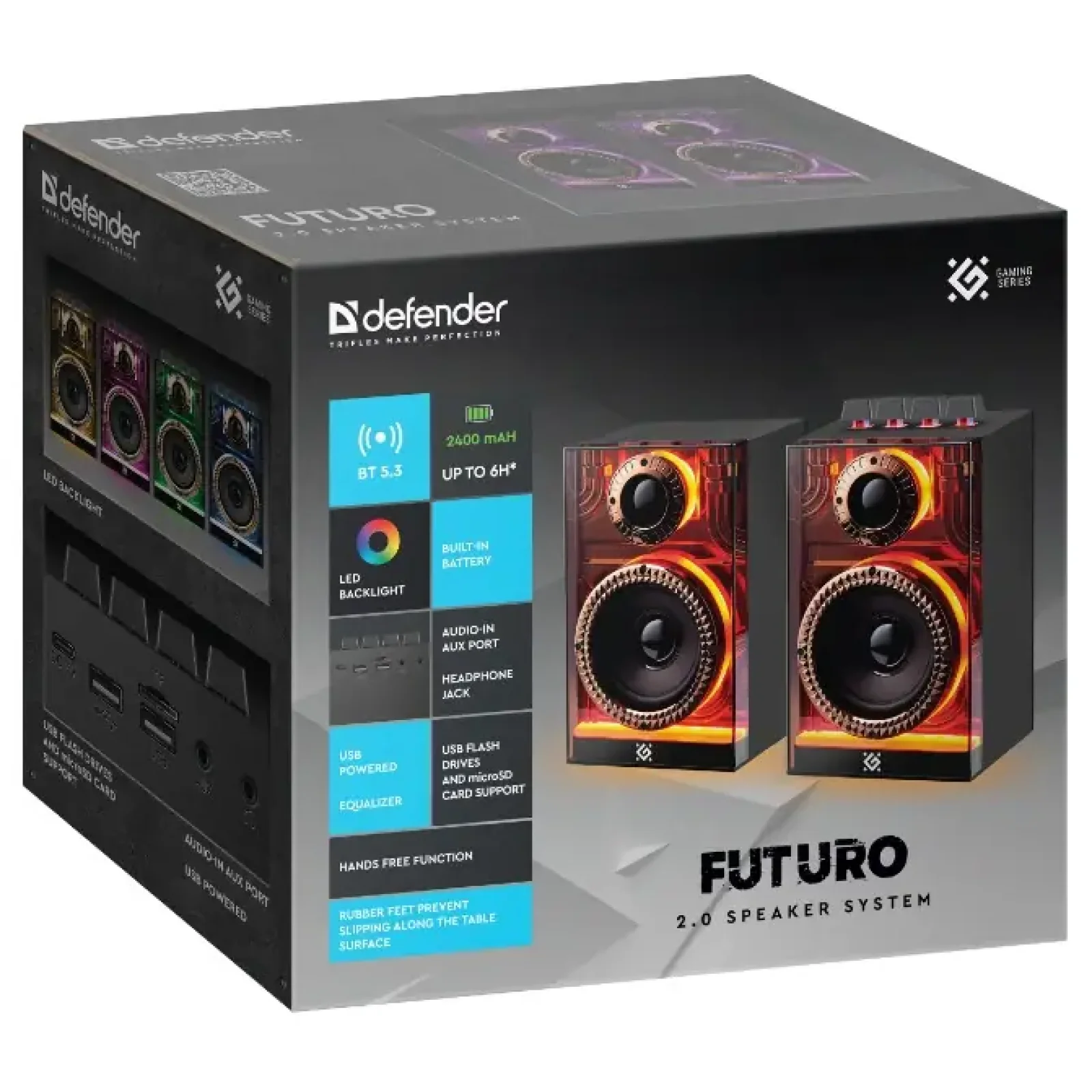 Акустика Defender Futuro, 20Вт Black (65087) UA