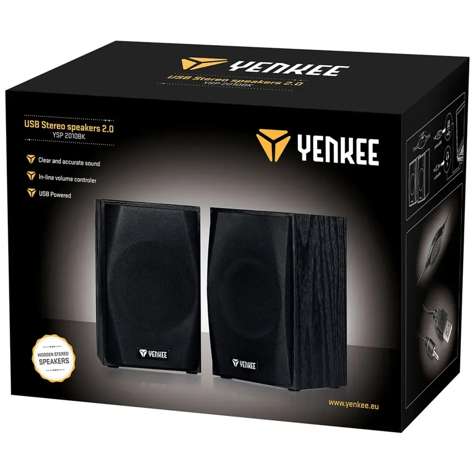 Акустика Yenkee YSP 2010BK USB speakers 2.0 UA