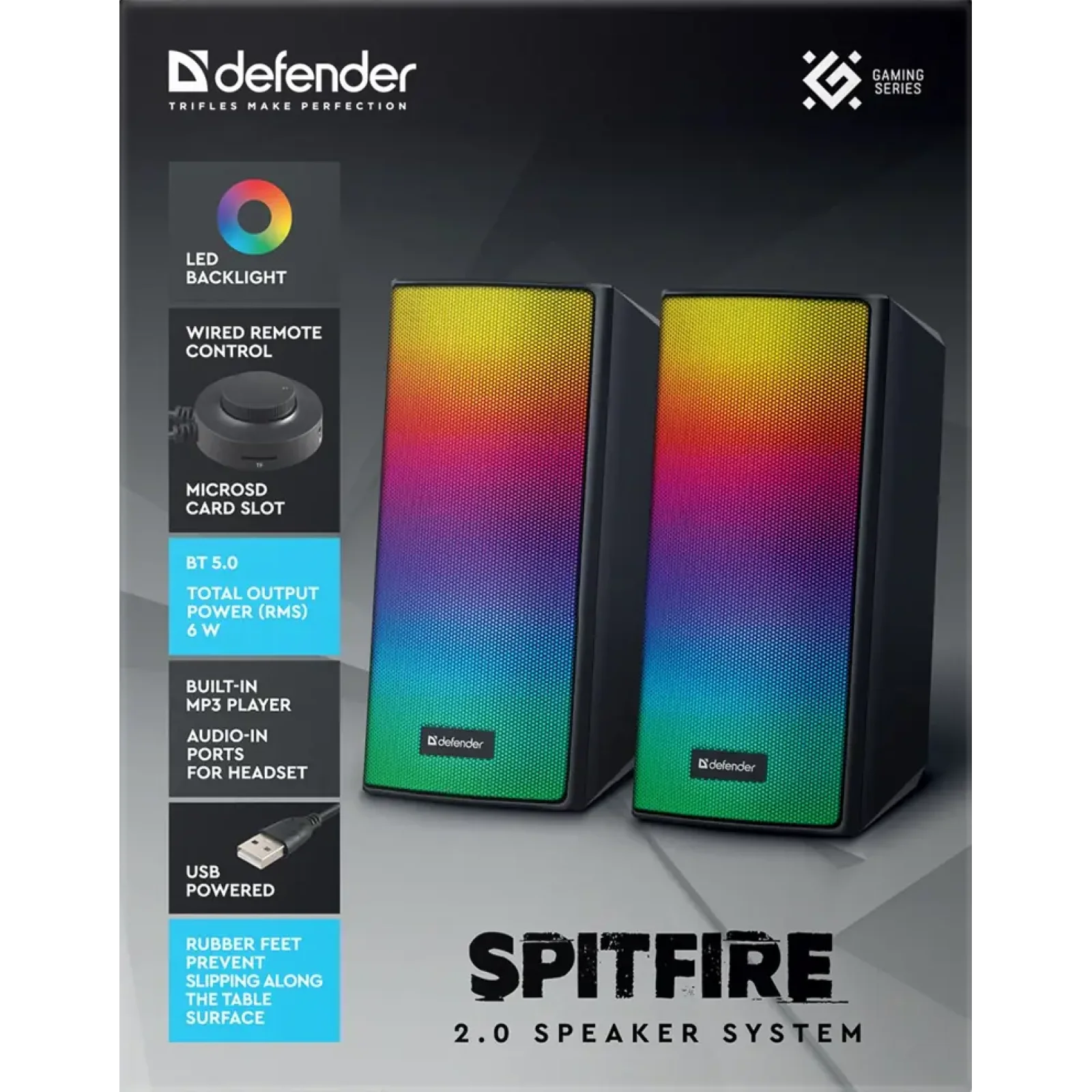 Акустика Defender Spitfire 6W Black (65047) UA