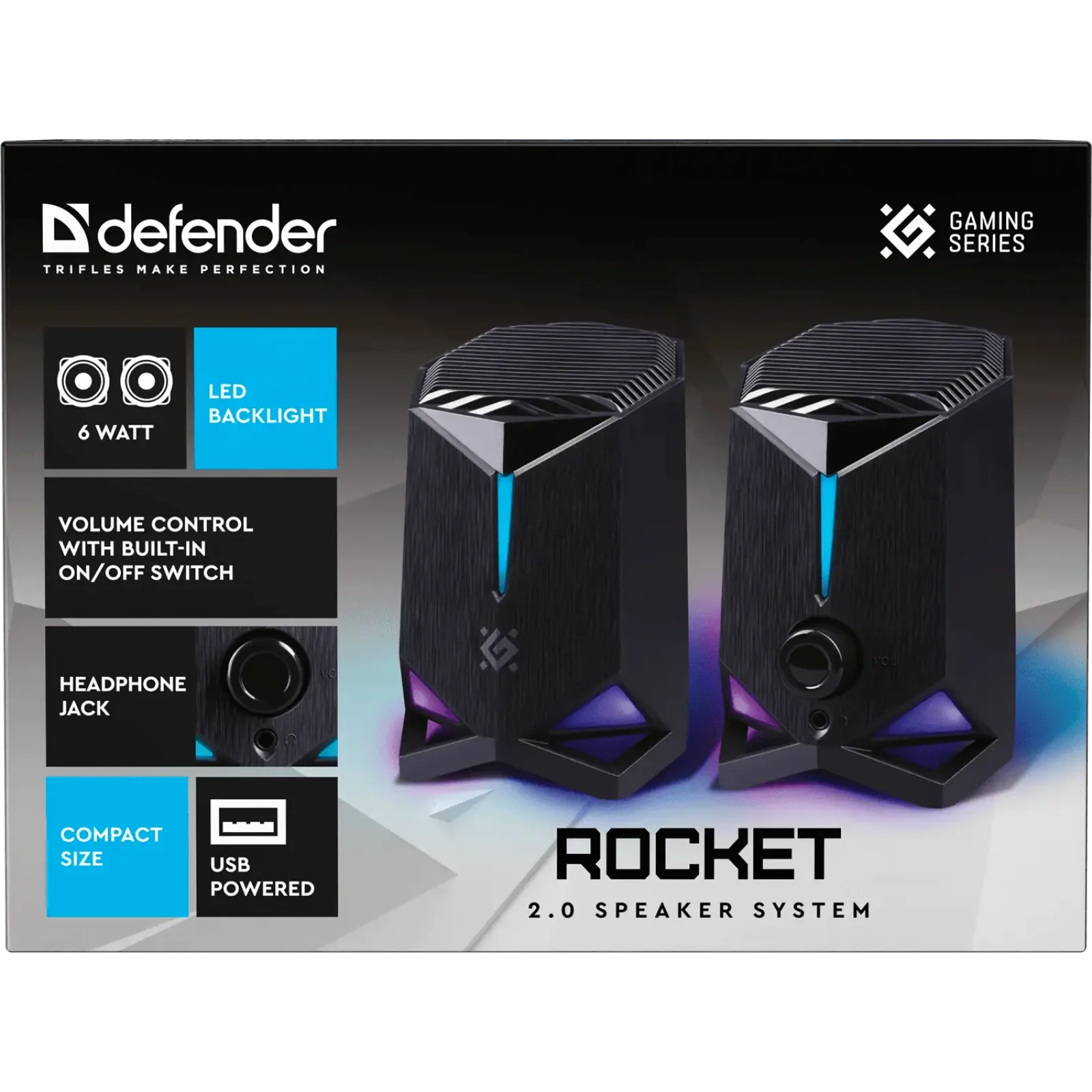 Акустика Defender 2.0 Rocket 6Вт (65094) UA
