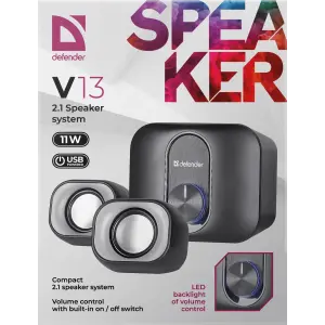 Комп.Акустика DEFENDER (65213) V13 11 W, 2.1 система, живлення від USB UA