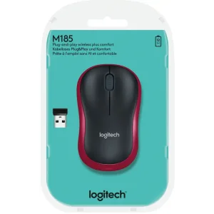 Мышь LOGITECH M185 красная (910-002240) UA