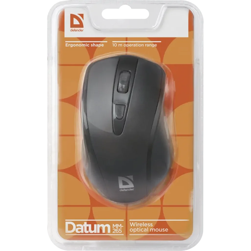 Мышь DEFENDER (52265)Datum MM-265 Wireless черный UA