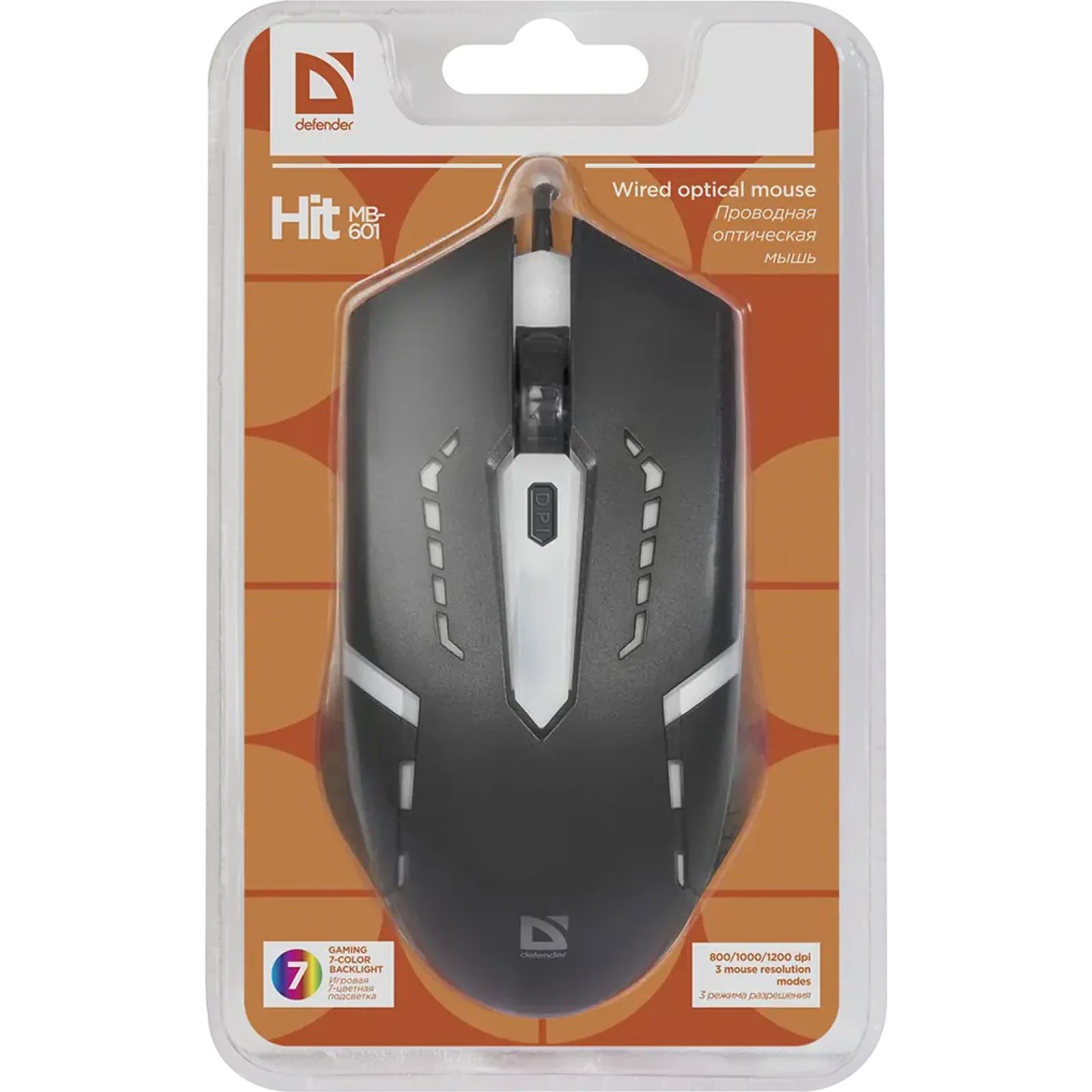 Миша Defender Hit MB-601 USB Black (52601) UA