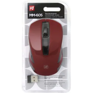 Мышь DEFENDER (52605)#1 MM-605 Wireless красная UA