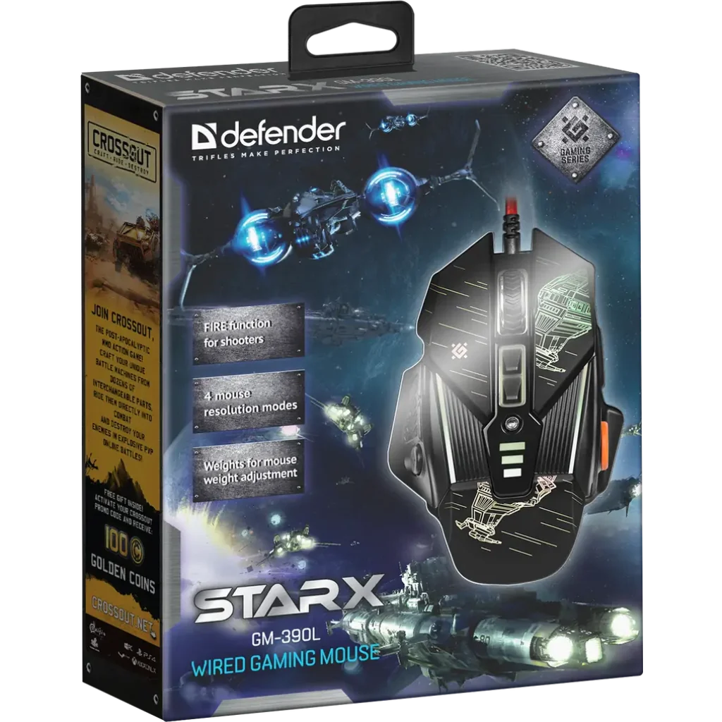 Мышь DEFENDER (52390)sTarx GM-390L UA