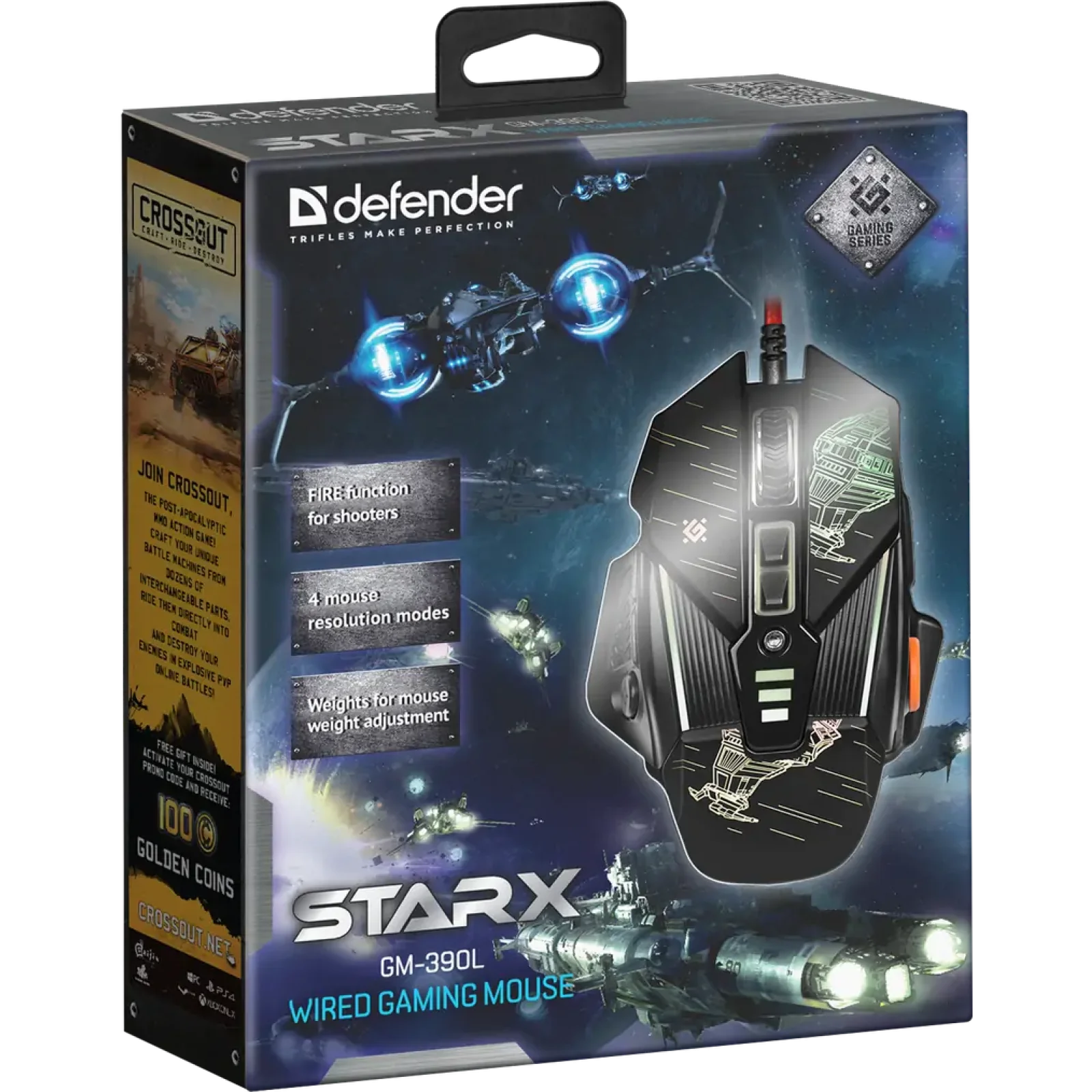 Мышь DEFENDER (52390)sTarx GM-390L UA