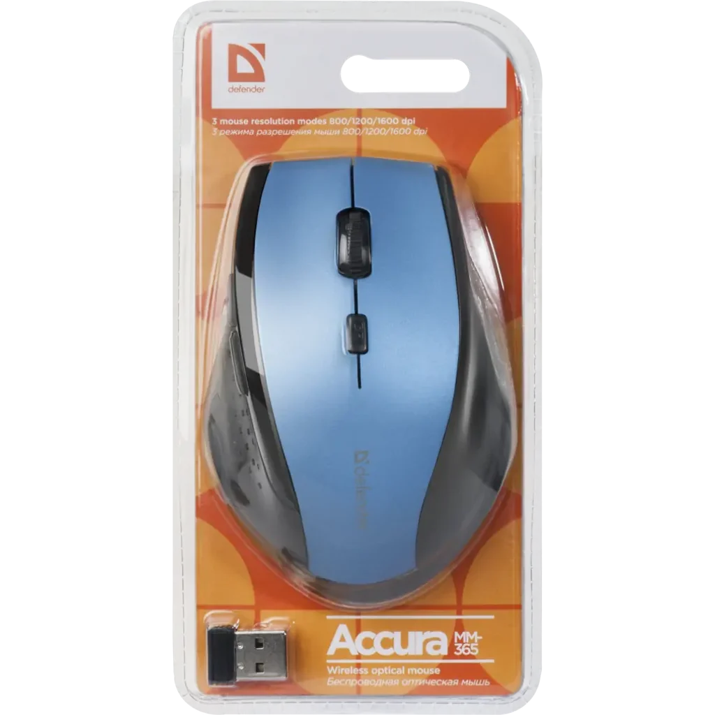 Мышь DEFENDER Accura MM-365 Wireless синий UA