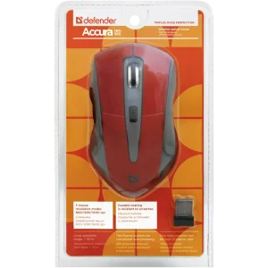 Мышь DEFENDER (52966)Accura MM-965 Wireless Красный UA