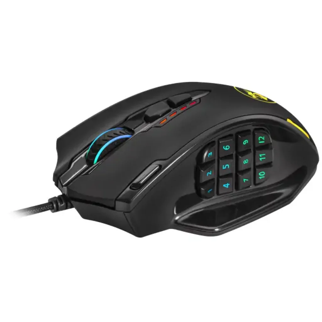 Мышь REDRAGON (78322) Impact RGB 19 кнопок 12400 dpi UA