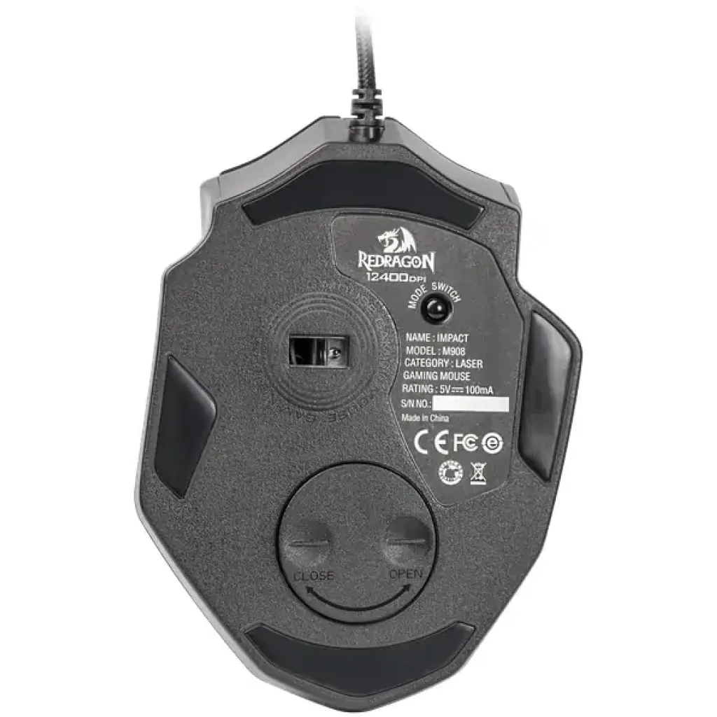 Мышь REDRAGON (78322) Impact RGB 19 кнопок 12400 dpi UA