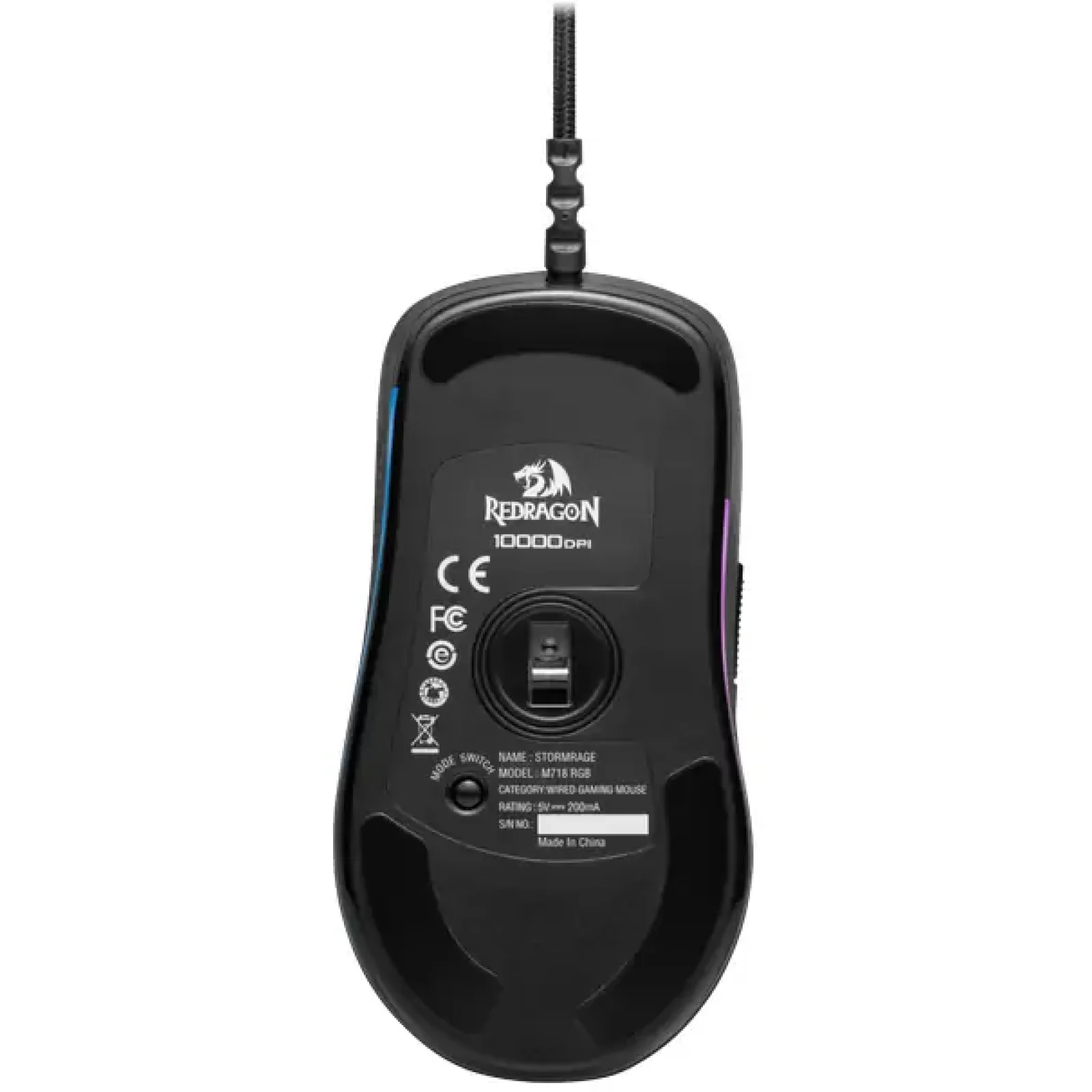 Мышь REDRAGON (78259) Stormrage RGB 7 кнопок 10000 dpi UA