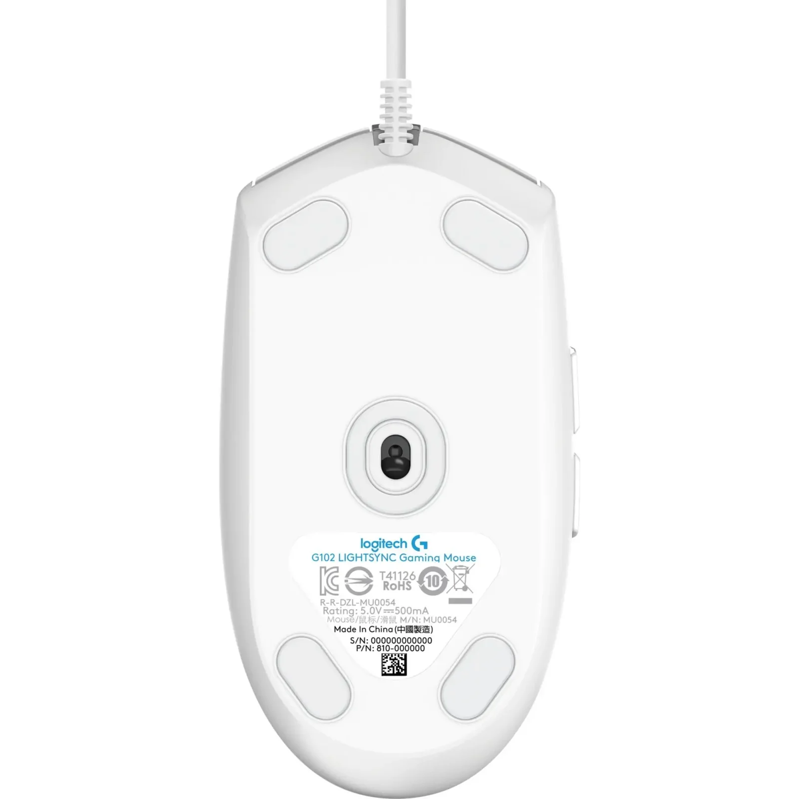 Мышь LOGITECH G102 LIGHTSYNC - WHITE - EER (910-005824) UA