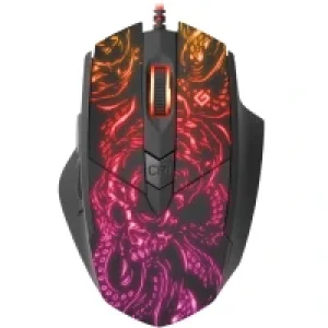 Мышь DEFENDER (52650) Titan GM-650L RGB,Macro, 6 кнопок, 6400 dpi UA
